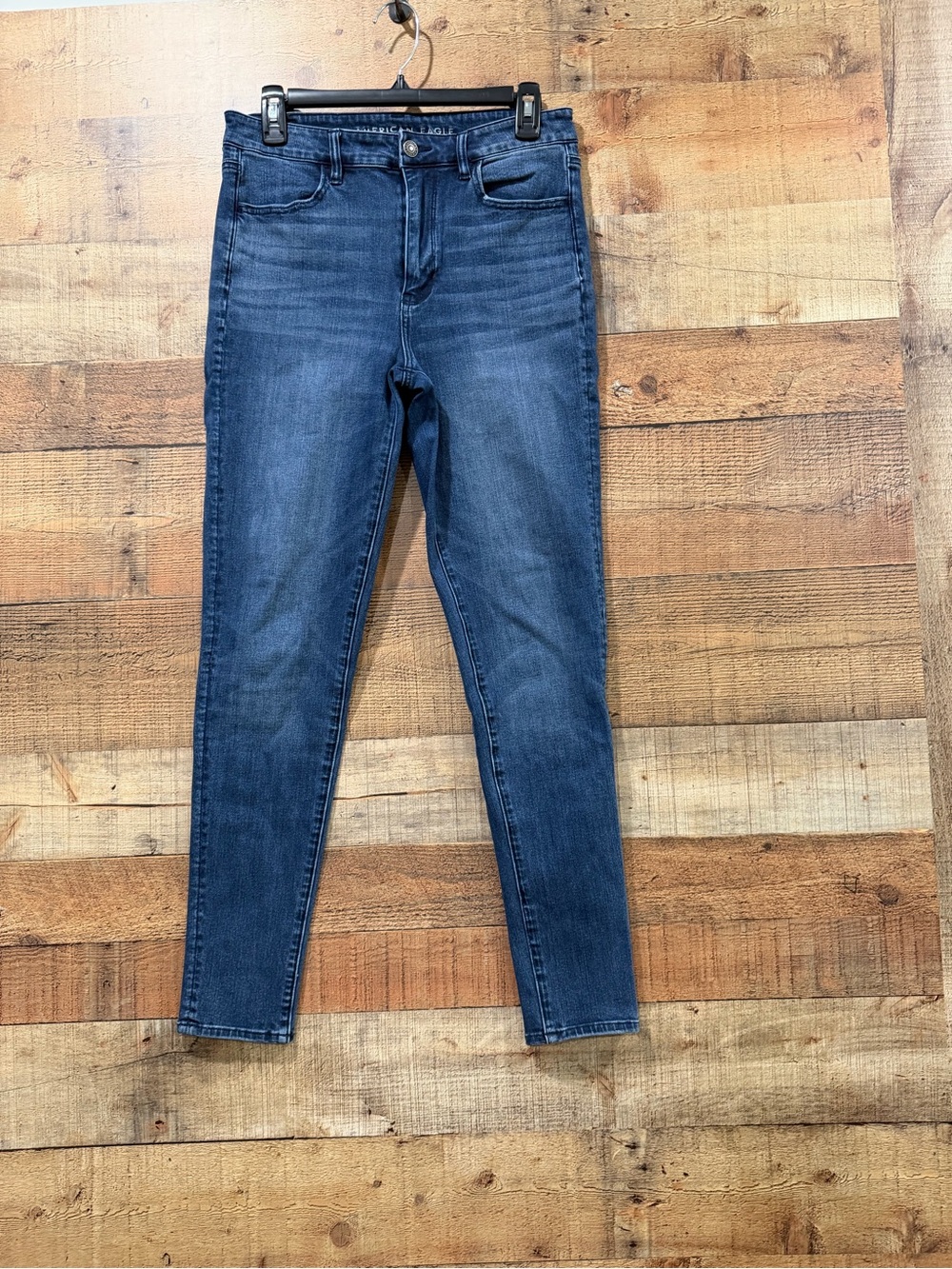 American Eagle Super High Rise Women's Jeggings- Indigo Blue Size 10